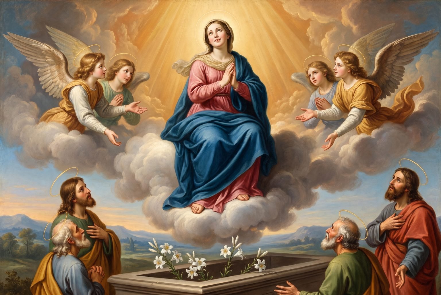 Cuarto Misterio Glorioso – La Asunción de María a los cielos