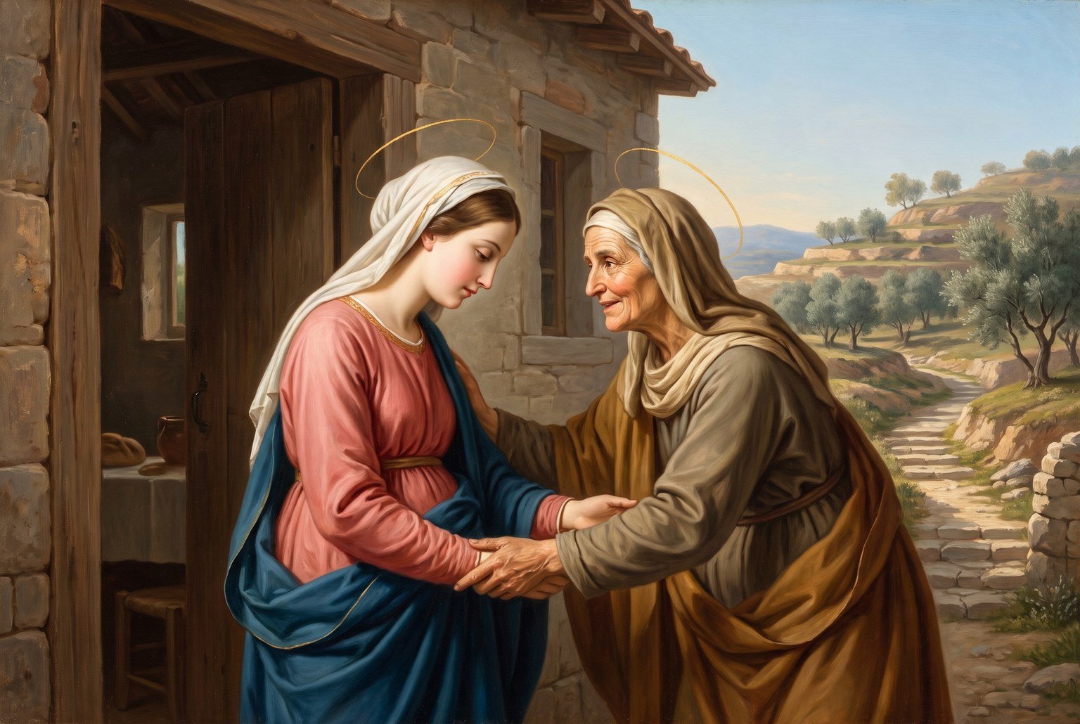Segundo Misterio Gozoso – La Visitación de María a Isabel