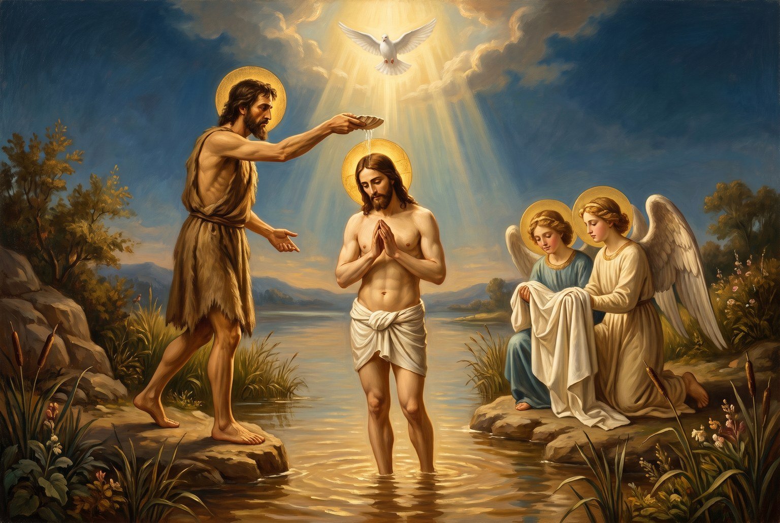 El bautismo de Jesús en el Jordán